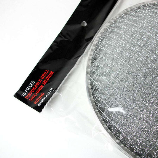 YAKINIKU Ronde Shichirin Wegwerprooster (10 stuks) | MEDIUM