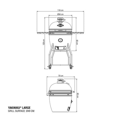 YAKINIKU® LARGE Kamado compleet