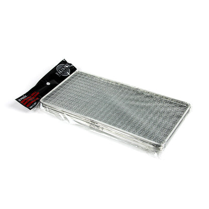 YAKINIKU Rechthoekige Shichirin Wegwerprooster (10 stuks) | MEDIUM