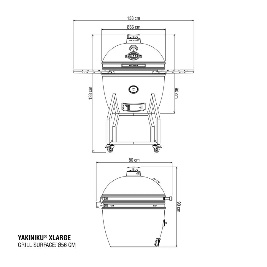 YAKINIKU® XLARGE Kamado compleet